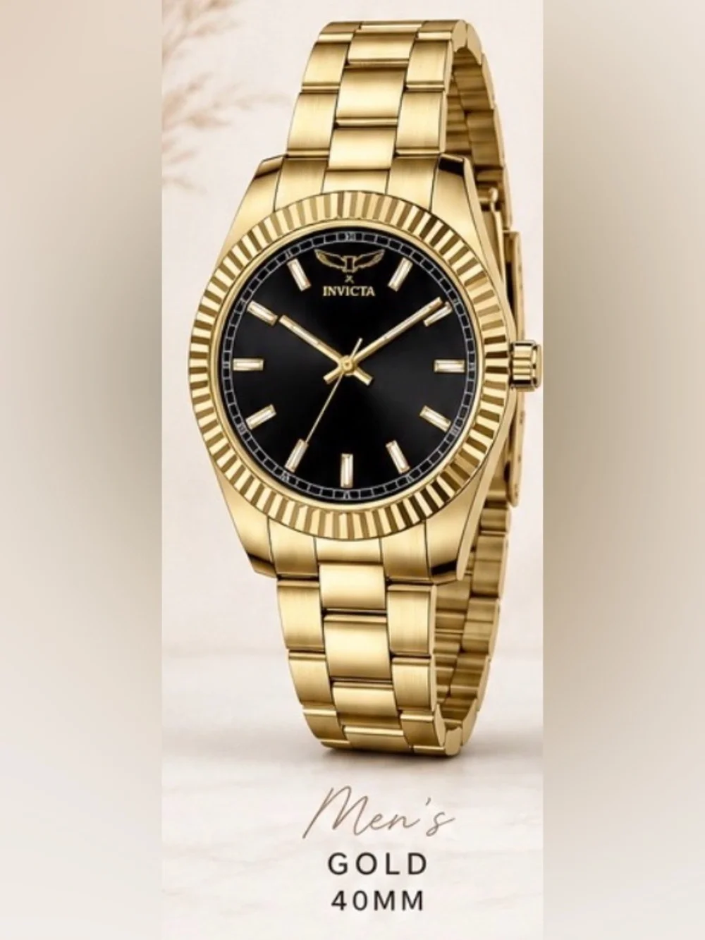Invicta Specialty I 69006 Men’s 40mm Gold Watch NWT